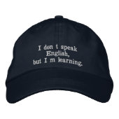Casquette Brodée TalkCap - English (Devant)