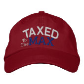 Casquette Brodée Tea Party Taxé au MAX par SRF (Devant)