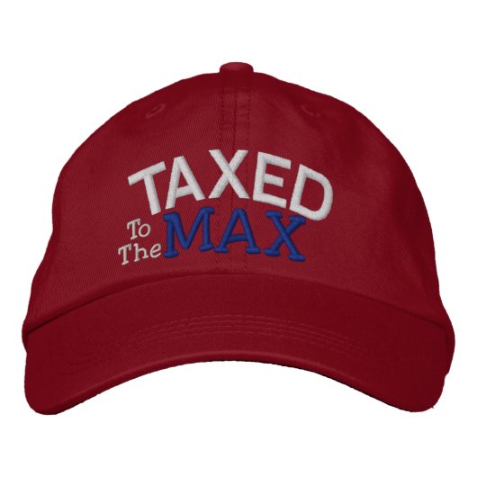 Casquette Brodée Tea Party Taxé au MAX par SRF (Devant)
