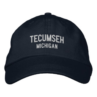 Casquette Brodée Tecumseh Michigan Embroidered Baseball Hat