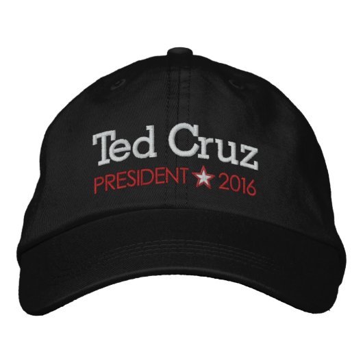 Casquette Brodée Ted Cruz à la présidence 2016 (Devant)
