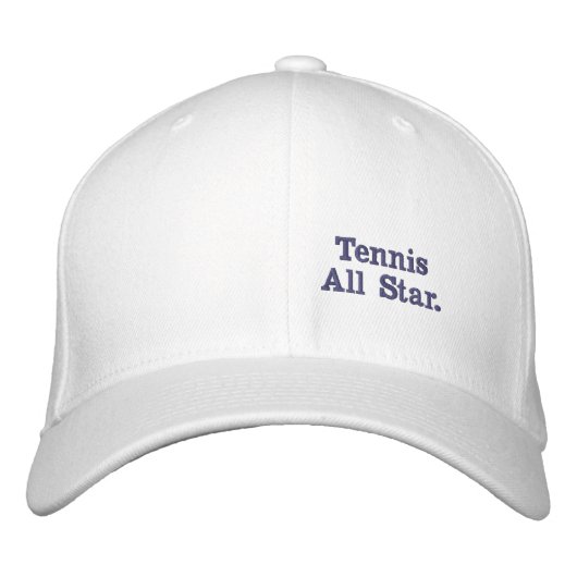 Casquette Brodée Tennis Toute Étoile Brodée, (Devant)