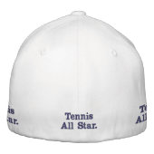 Casquette Brodée Tennis Toute Étoile Brodée, (Dos)