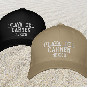 Casquette Brodée tenue de vacances de plage à Playa del Carmen au M