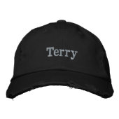 Casquette Brodée "Terry" Nom Masculin Brodé, (Devant)