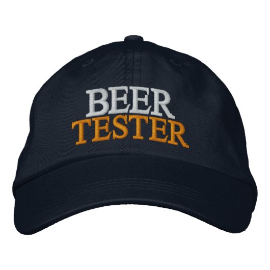 Casquette Brodée Tester de bière (Devant)
