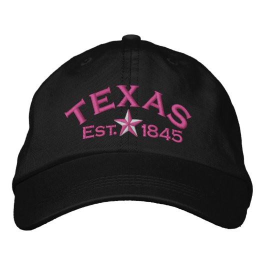 Casquette Brodée Texas Star (Devant)