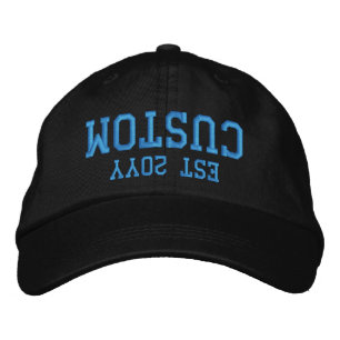 Casquette Brodée Texte de mot personnalisé établi cadeau d'année po