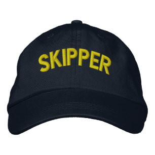 Casquette Brodée Texte du skipper pour les équipes de voile ou de s