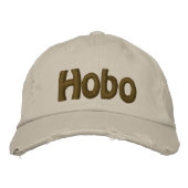 Casquette Brodée Texte Hobo (Devant)