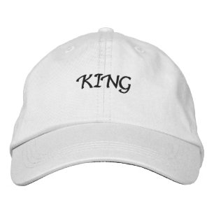 Casquette Brodée Texte King personnalisé