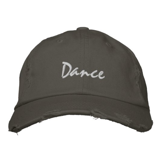 Casquette Brodée Texte léger de danse (Devant)