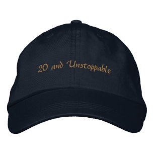Casquette Brodée Texte personnalisé 20 et Ambition Irrésistible-Cas