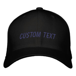 Casquette Brodée Texte Personnalisé Noir Gris Vos Mots