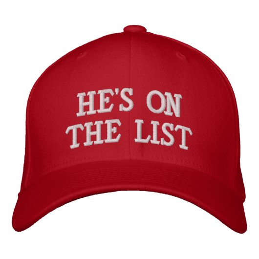 Casquette Brodée "The List" (Devant)