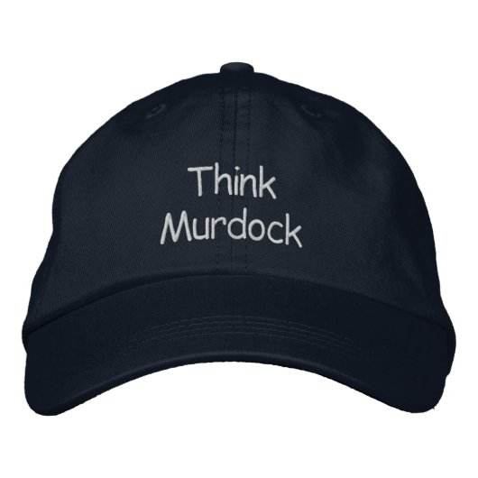 Casquette Brodée Think Murdock (Devant)