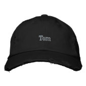 Casquette Brodée "Tom" Nom Masculin Brodé, (Devant)