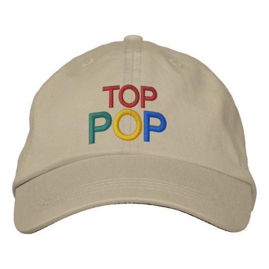 Casquette Brodée Top POP par SRF (Devant)