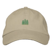 Casquette Brodée Trois Evergreens (Devant)