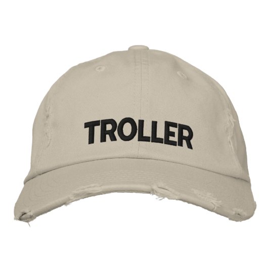 Casquette Brodée Troller de pêche à Walleye (Devant)