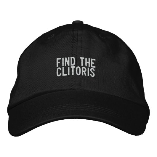 Casquette Brodée Trouvez le clitoris (Devant)