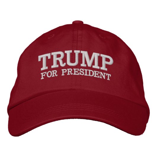 Casquette Brodée Trump 2024 pour le président (Devant)