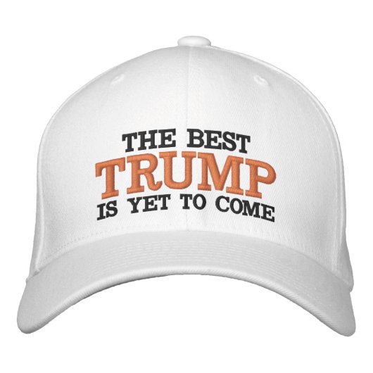 CASQUETTE BRODÉE TRUMP LE MEILLEUR EST ENCORE À VENIR (Devant)
