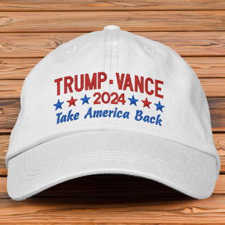 Casquette Brodée Trump Vance 2024 Reprendre l'Amérique étoile patri