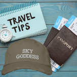 Casquette Brodée Typographie de la déesse du ciel, désir, simple<br><div class="desc">Typographie de la déesse du ciel,  Wanderlust,  Simple Casquette de baseball brodé. Lancez votre passion pour l'aventure avec notre casquette Wanderlust. Cette casquette élégante affiche un design qui s'adresse au coeur de chaque voyageur passionné. Les Droits D'Auteur Tournent En Style.</div>