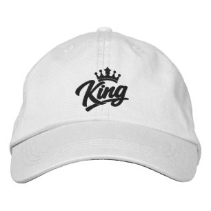 Casquette Brodée Typographie de roi avec couronne