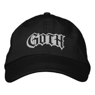 Casquette Brodée Typographie gothique simple gras