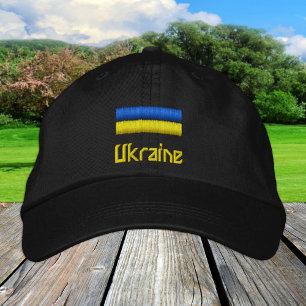 Casquette Brodée Ukraine & drapeau ukrainien mode / Patriotes de Ki