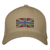 Casquette Brodée Union Jack - Désert (Devant)