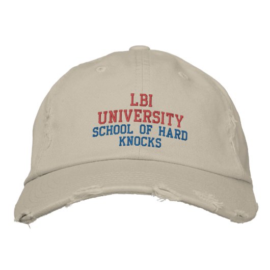 CASQUETTE BRODÉE UNIVERSITÉ LBI (Devant)