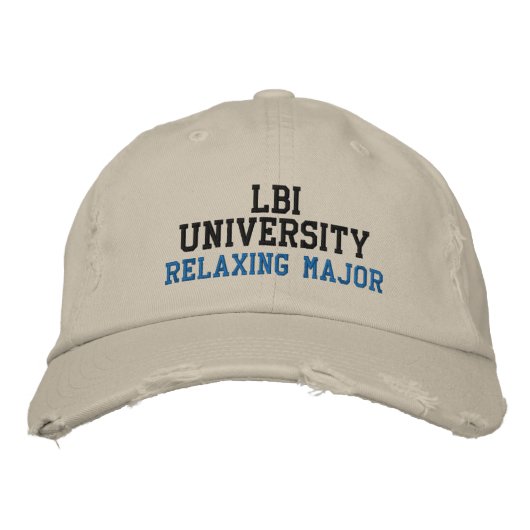 CASQUETTE BRODÉE UNIVERSITÉ LBI (Devant)