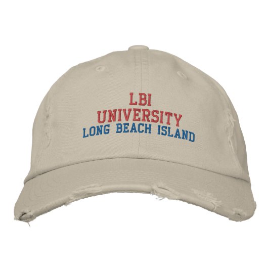 CASQUETTE BRODÉE UNIVERSITÉ LBI (Devant)