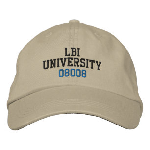 CASQUETTE BRODÉE UNIVERSITÉ LBI 08008