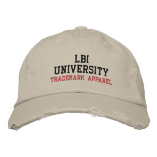 CASQUETTE BRODÉE UNIVERSITÉ LBI COMMERCIALISÉE