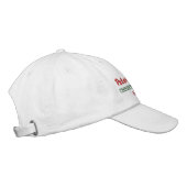 Casquette Brodée Vacances de Noël en famille Lieu et date personnal (Droite)