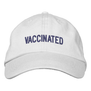 Casquette Brodée Vacciné, violet violet foncé blanc