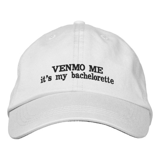 CASQUETTE BRODÉE VENMO MOI, C'EST MON BACHELORETTE (Devant)