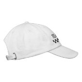 Casquette Brodée Vérification de l'équipe de course (Droite)