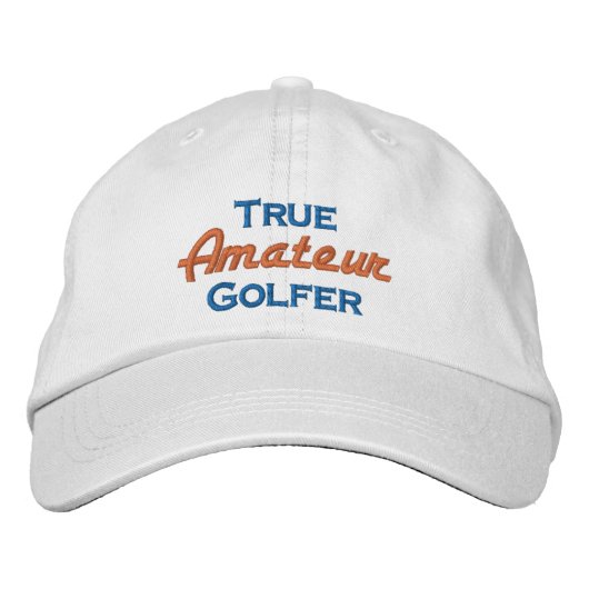 Casquette Brodée Véritable golfeur amateur (Devant)