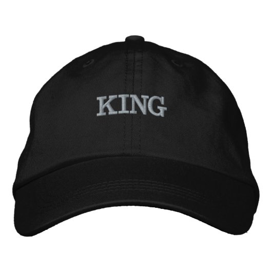 Casquette Brodée Vêtements de base réglables KING Alternative Texti (Devant)