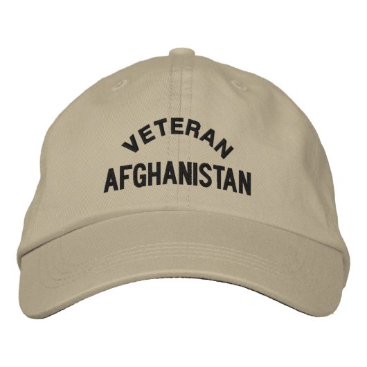 CASQUETTE BRODÉE VETERAN, AFGHANISTAN (Devant)