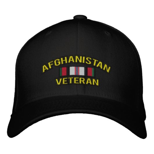 Casquette Brodée vétéran de l'Afghanistan (Devant)