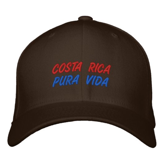 CASQUETTE BRODÉE VIE PURE COSTA RICA (Devant)