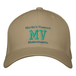 Casquette Brodée Vignoble de Martha, Massachusetts "MV"