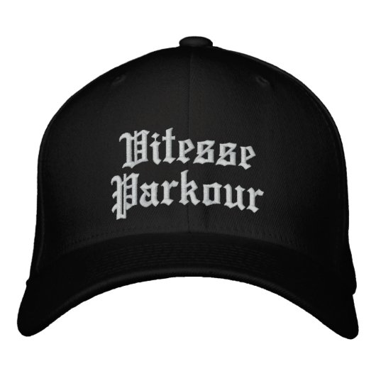 Casquette Brodée Vitesse, Parkour (Devant)