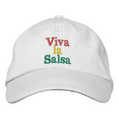 Casquette Brodée viva la salsa (Devant)